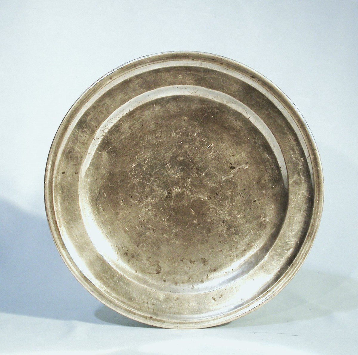 Pewter Plate - Saint Florentin, 18th Century-photo-1