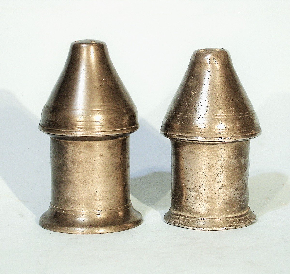 Two Pewter Sprinklers, 19th Century