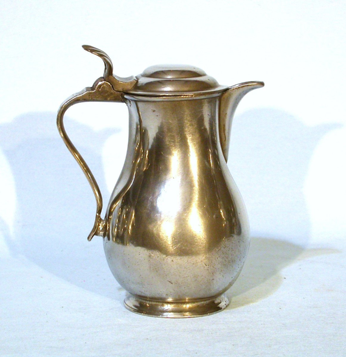 Pewter Wine Pitcher - Brussels, 19th Century-photo-2