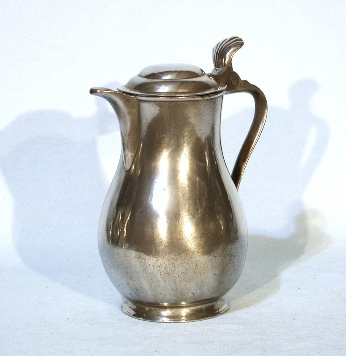 Pewter Wine Pitcher - Brussels, 19th Century-photo-3