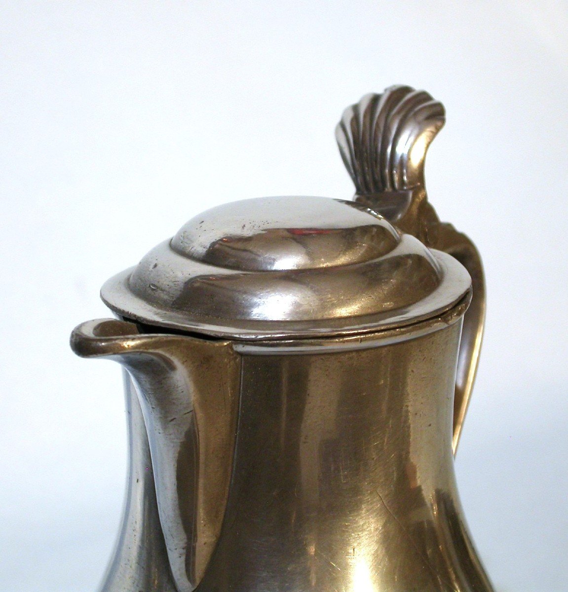 Pewter Wine Pitcher - Brussels, 19th Century