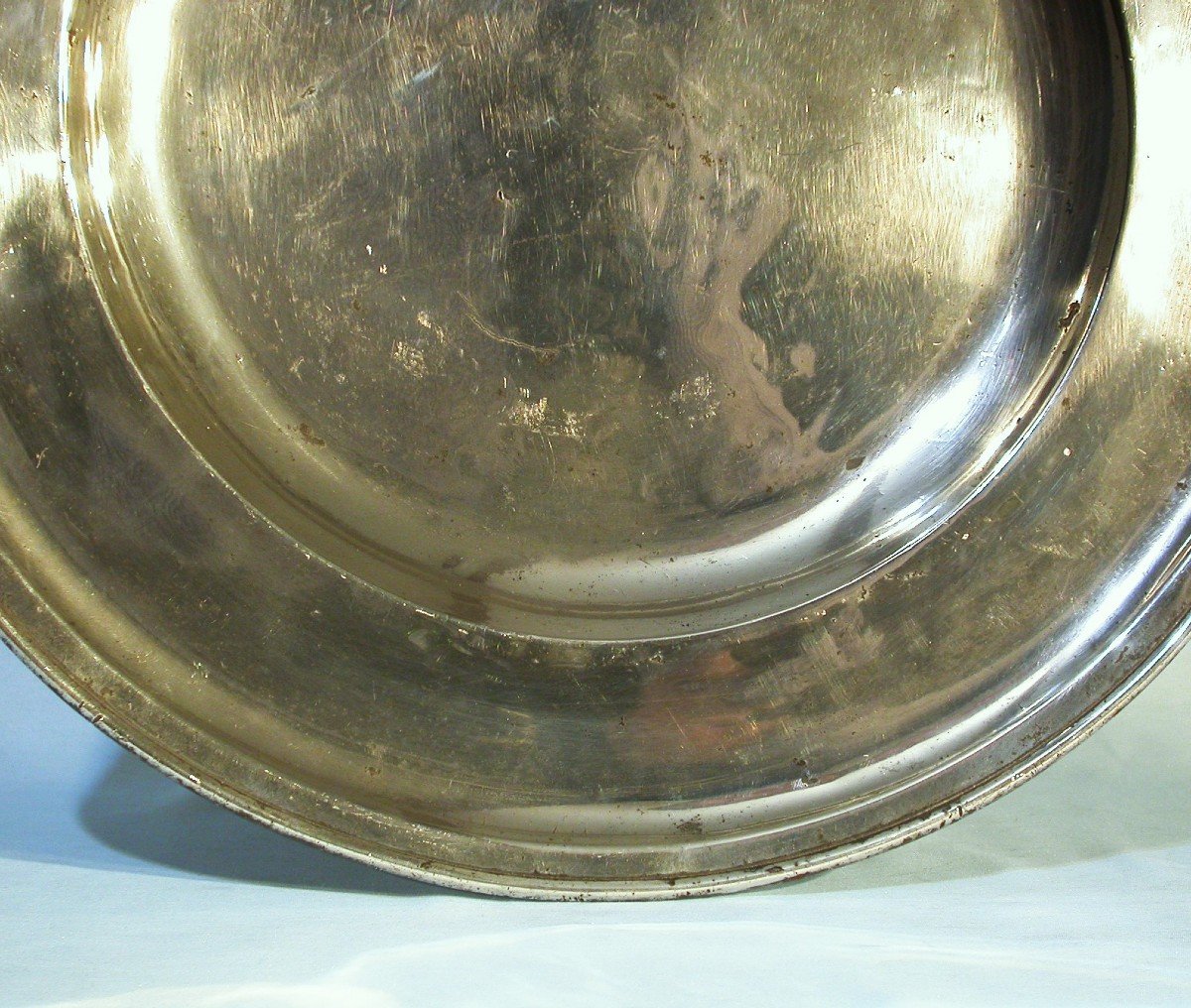 Large Pewter Venison Dish - Huy, Early 18th Century-photo-2