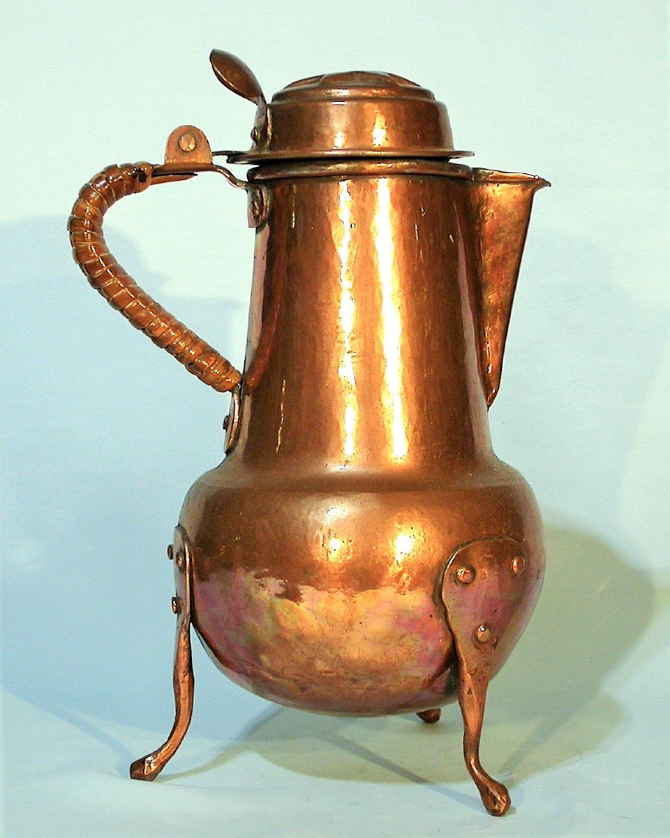 Copper Coquemar - France, 18th Century-photo-2