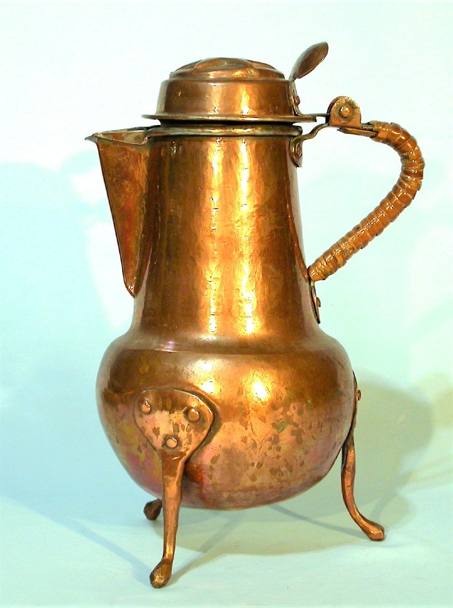 Copper Coquemar - France, 18th Century-photo-5