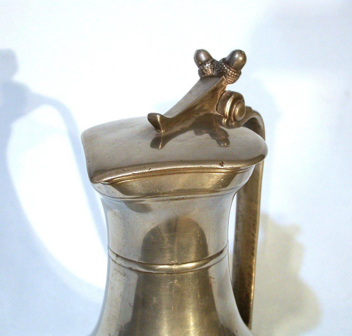 Very Rare Pewter Wine Pitcher - Vitré (brittany), 18th Century-photo-3