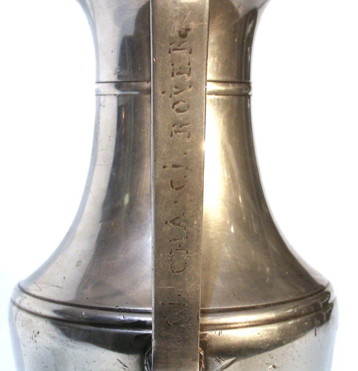 Very Rare Pewter Wine Pitcher - Vitré (brittany), 18th Century-photo-1