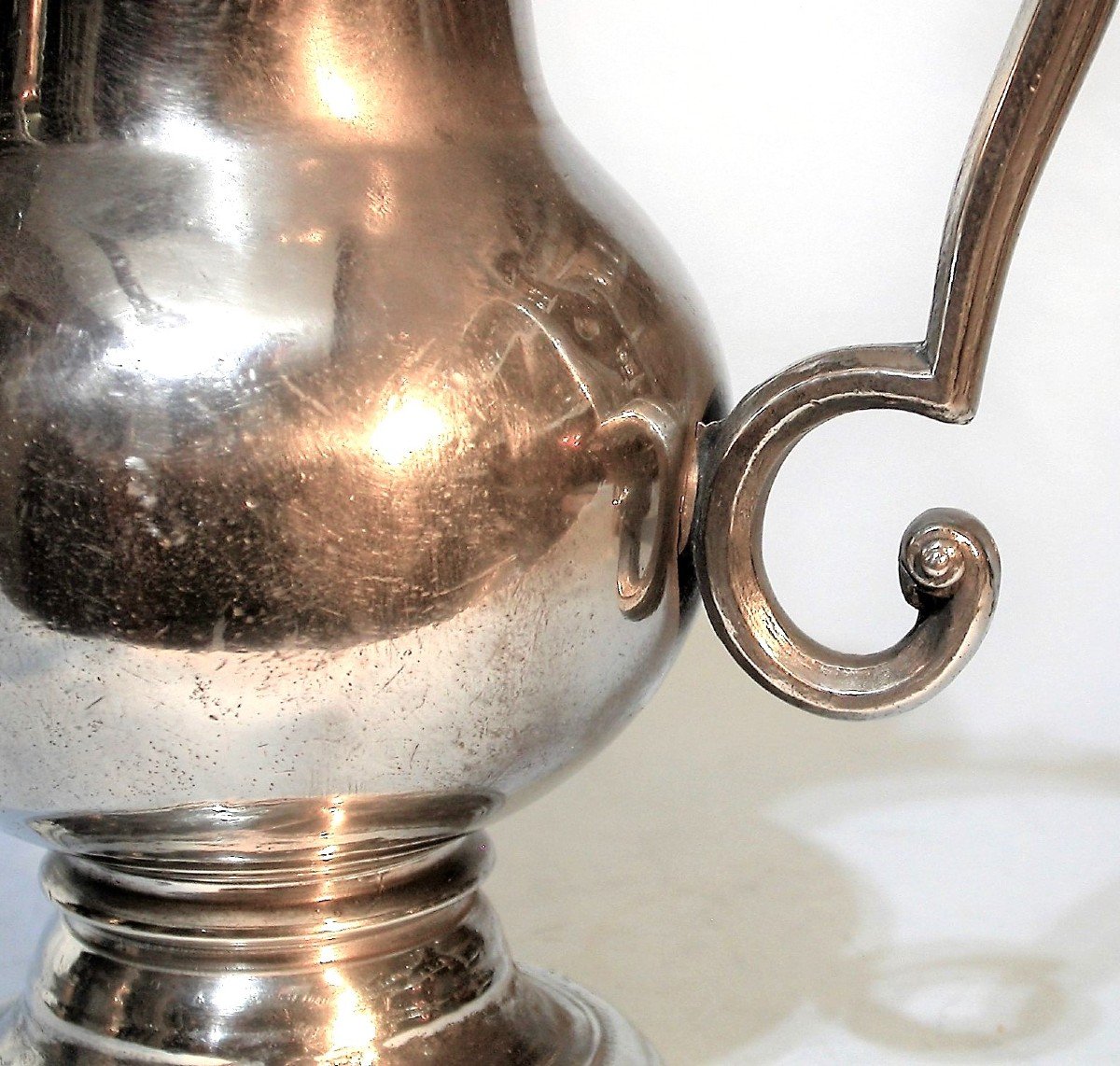 Pewter Ewer - Paris, 18th Century-photo-4