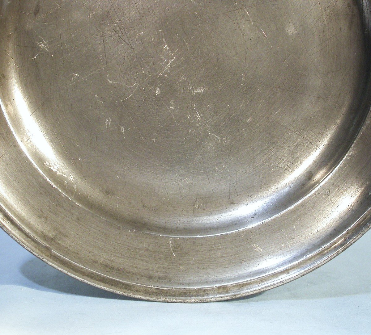 Pewter Plate - Mulhouse, 18th Century-photo-4