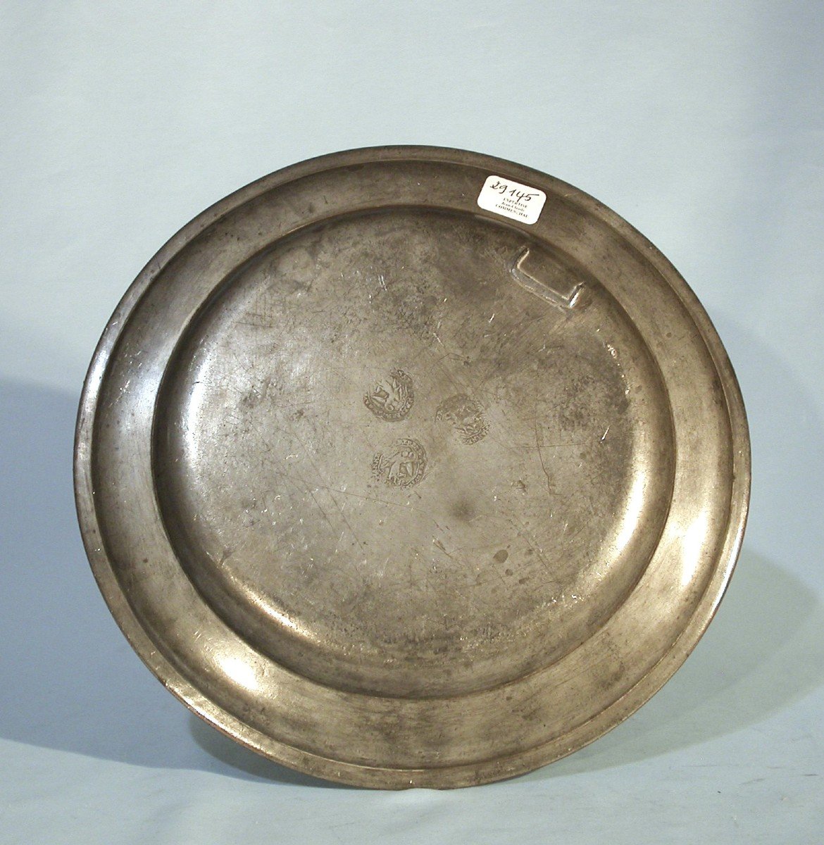 Pewter Plate - Mulhouse, 18th Century-photo-2