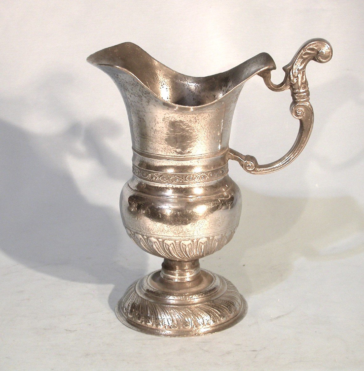 Pewter Ewer And Basin - Frankfurt, 18th Century-photo-2