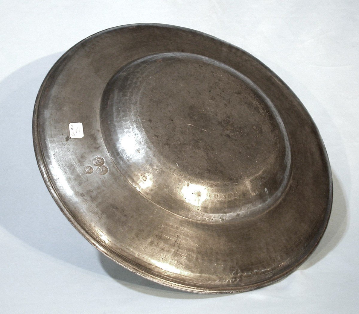 * Pewter Dish Known As "à La Cardinal" - Grenoble, Circa 1700-photo-4