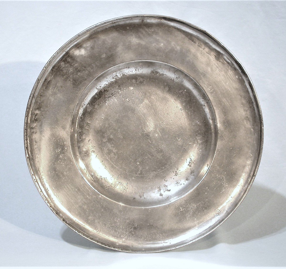 * Pewter Dish Known As "à La Cardinal" - Grenoble, Circa 1700-photo-6