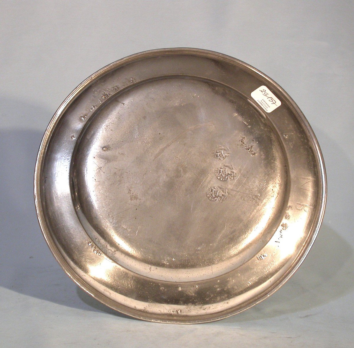 Pewter Plate - Southern Germany, 18th Century-photo-4