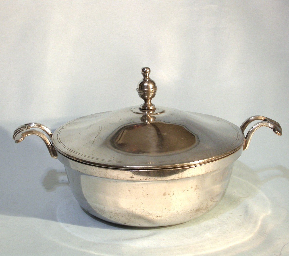 Pewter Vegetable Dish - Mainz, 19th Century-photo-3