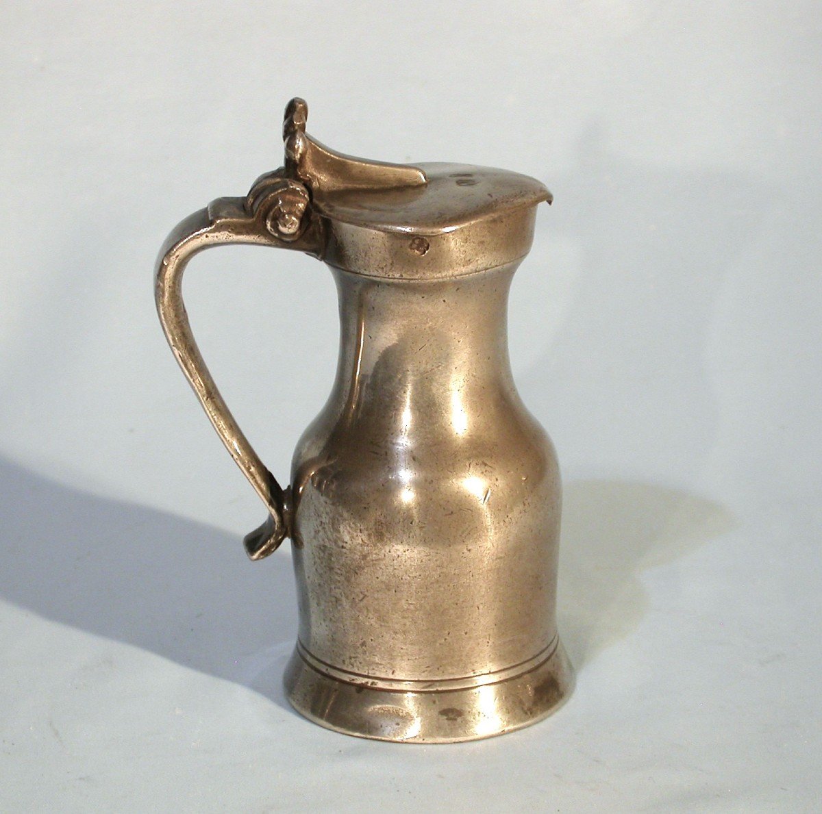 Pewter Wine Pitcher - Rouen, 18th Century-photo-3