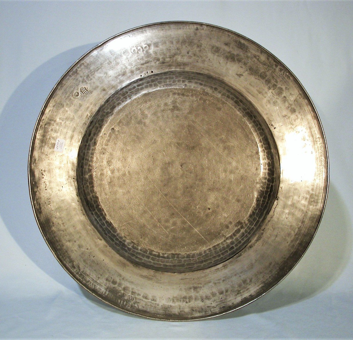 Very Large Pewter Dish "à La Cardinal" - Calais, Circa 1700-photo-2