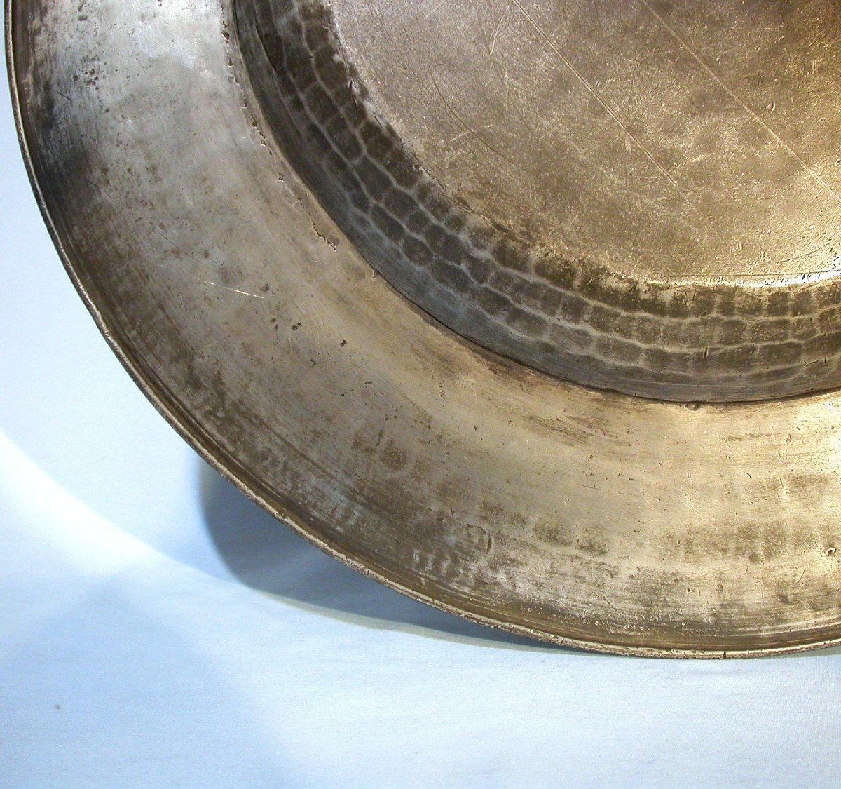 Very Large Pewter Dish "à La Cardinal" - Calais, Circa 1700-photo-3