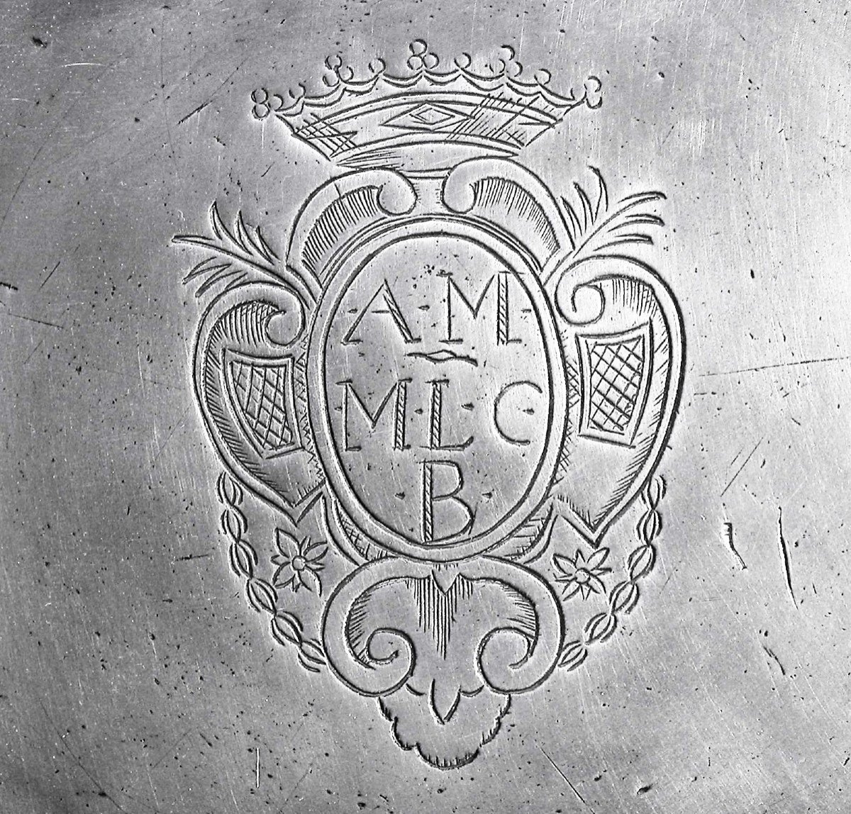 Very Large Pewter Dish "à La Cardinal" - Calais, Circa 1700