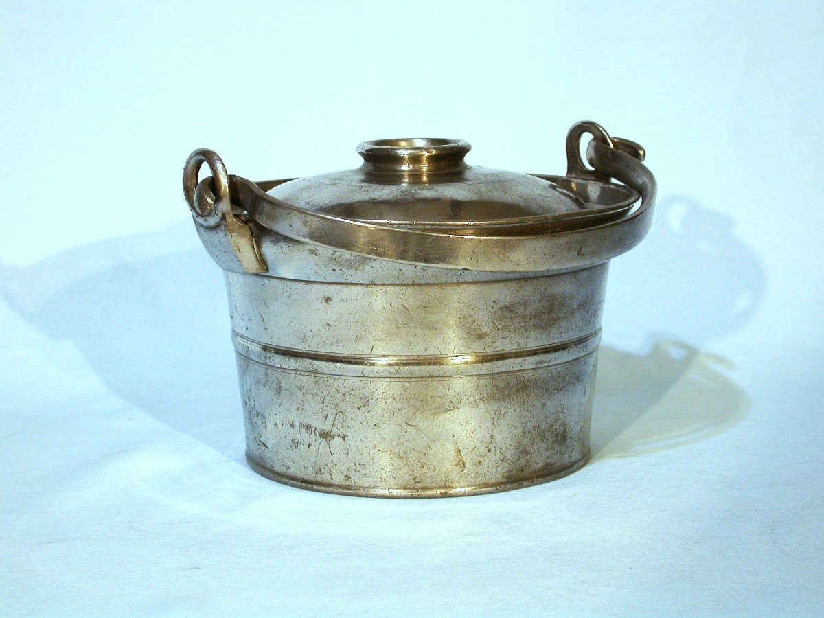 Pewter Dinner Carrier - Avallon, 18th Century-photo-4