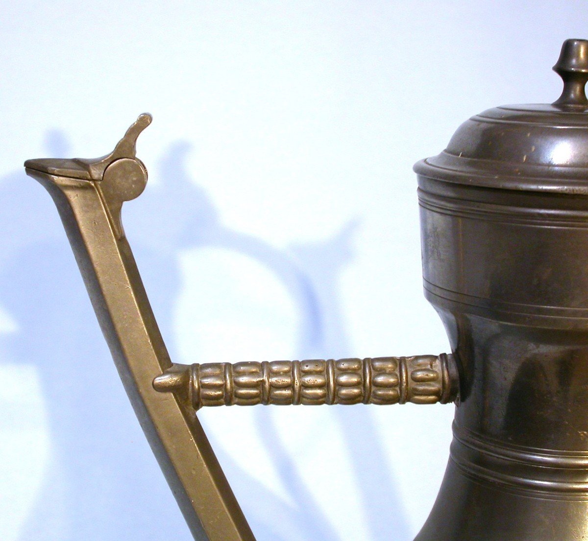 Pewter Ewer Known As "stegkanne" - Switzerland, Circa 1800-photo-2