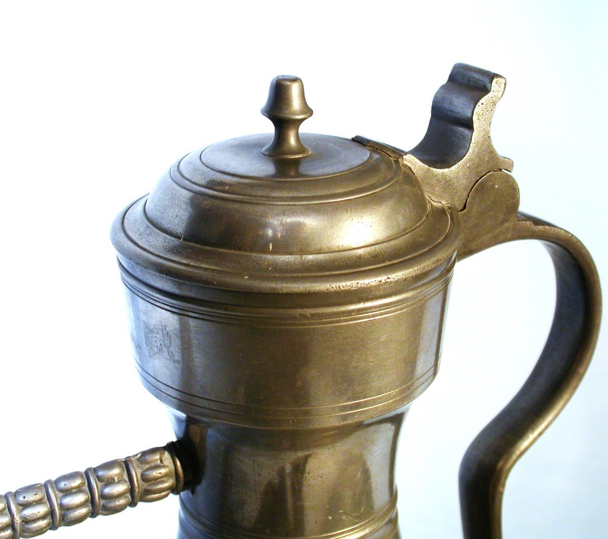 Pewter Ewer Known As "stegkanne" - Switzerland, Circa 1800-photo-3