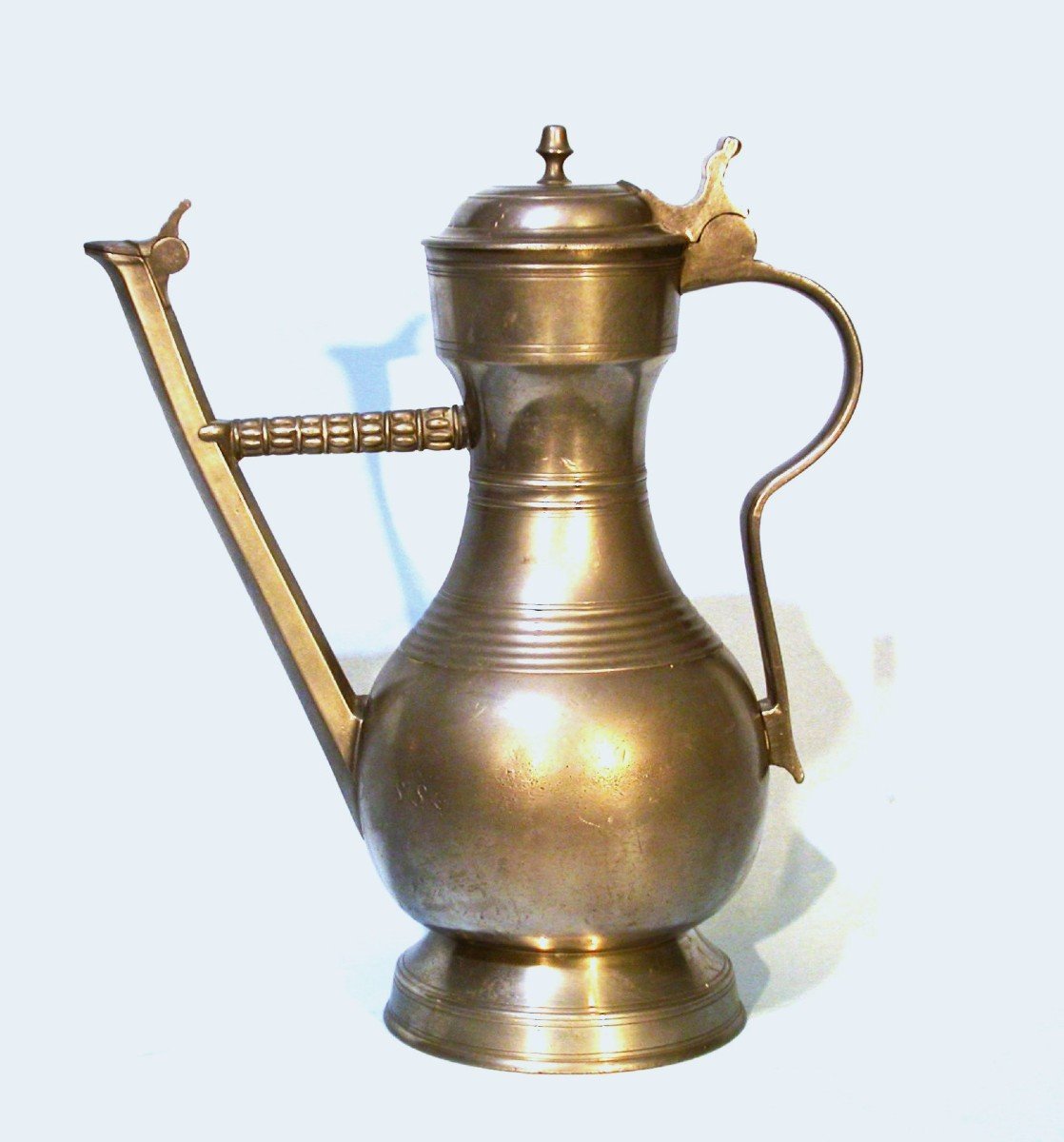 Pewter Ewer Known As "stegkanne" - Switzerland, Circa 1800-photo-3