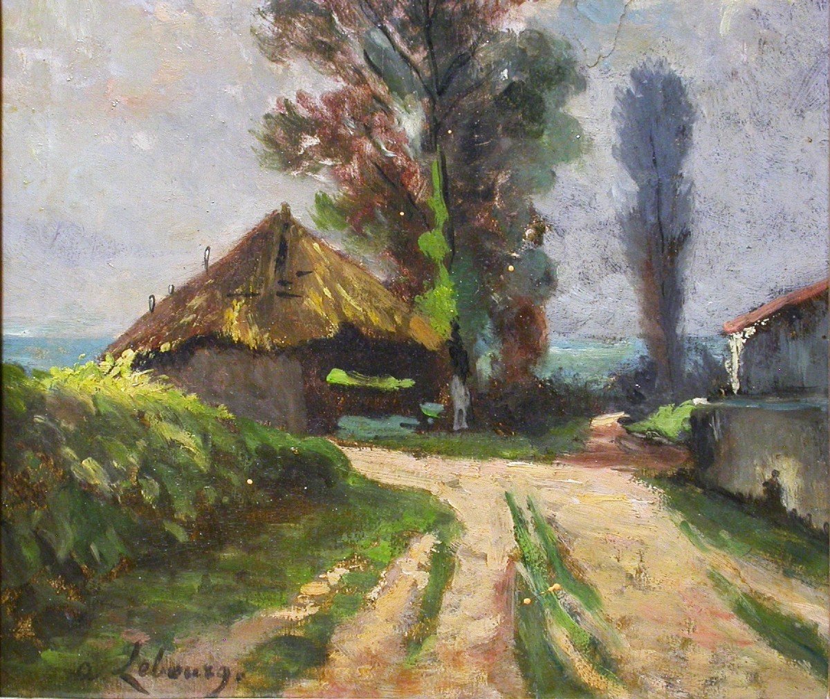 Post-impressionism - Oil On Wood By Albert Lebourg-photo-3