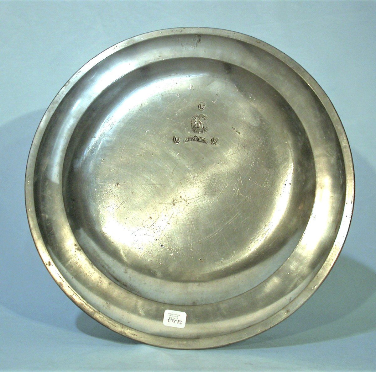 Large Pewter Dish - Bordeaux, 18th Century.-photo-4