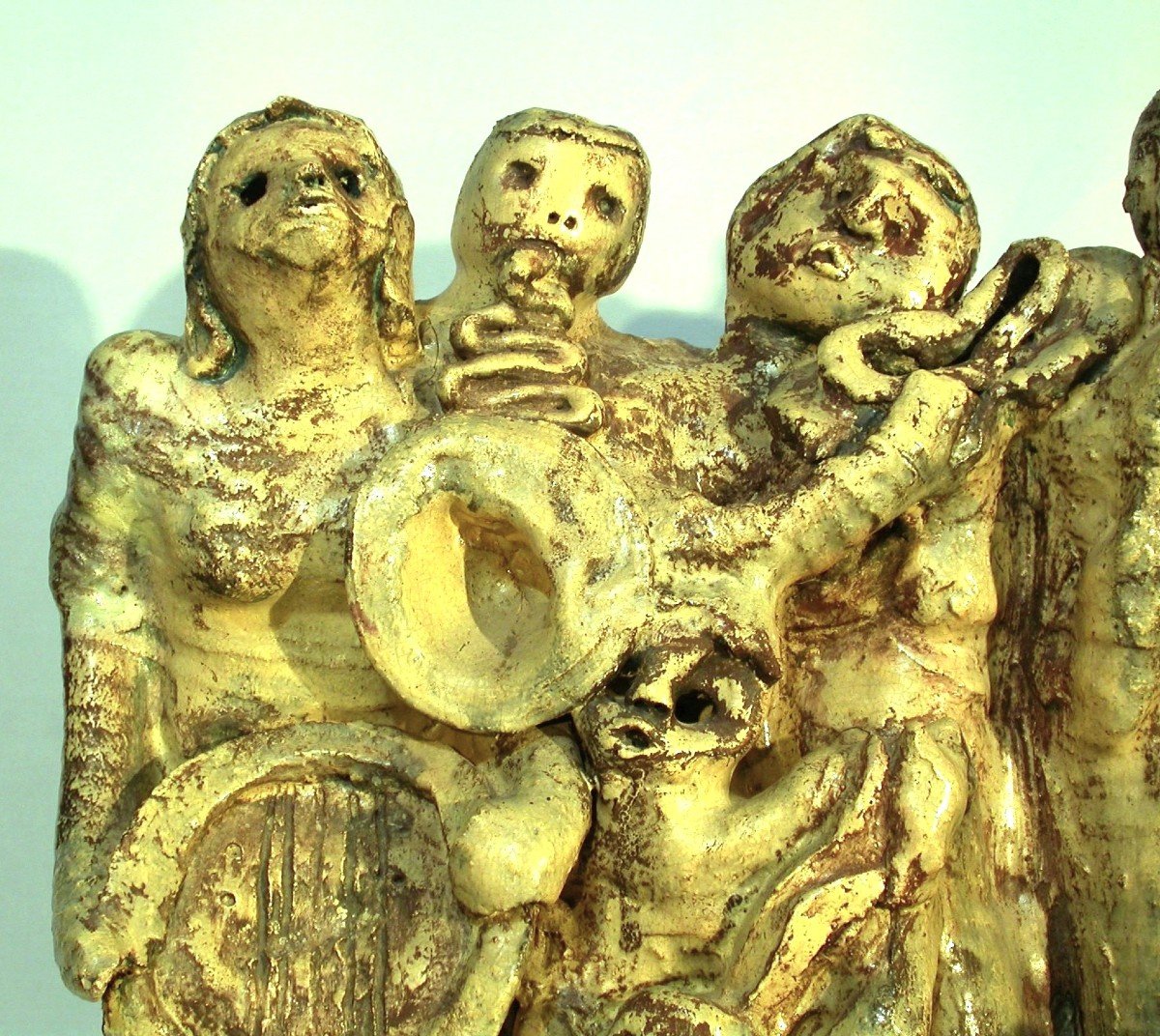 Sculptures In Glazed Earth - Chorists And Musicians-photo-4