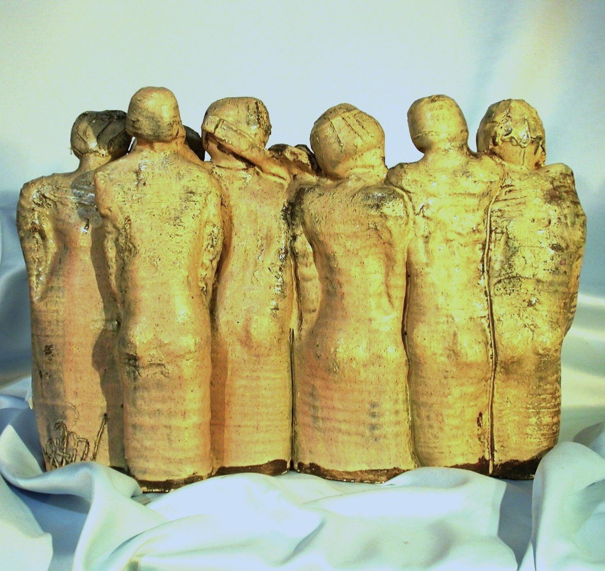 Sculptures In Glazed Earth - Chorists And Musicians-photo-6