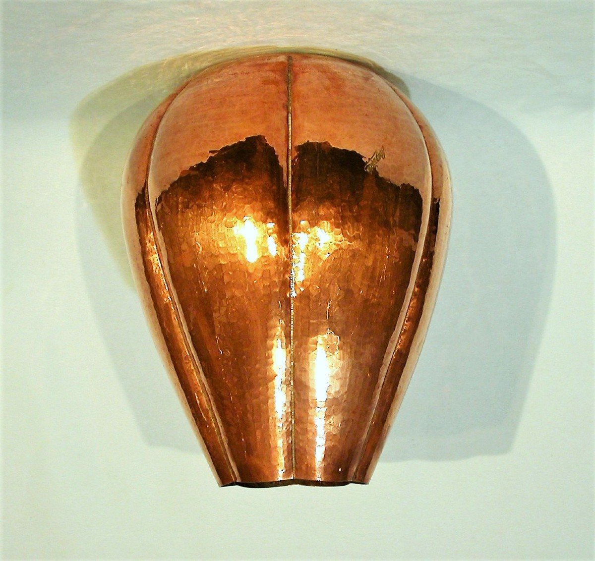 VASE "ART DECO" EN CUIVRE DE MUGARITS - ESPAGNE, CIRCA 1930-photo-3