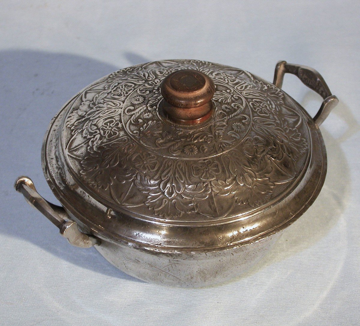 Small Pewter Vegetable Dish - Saxony, Circa 1800-photo-2