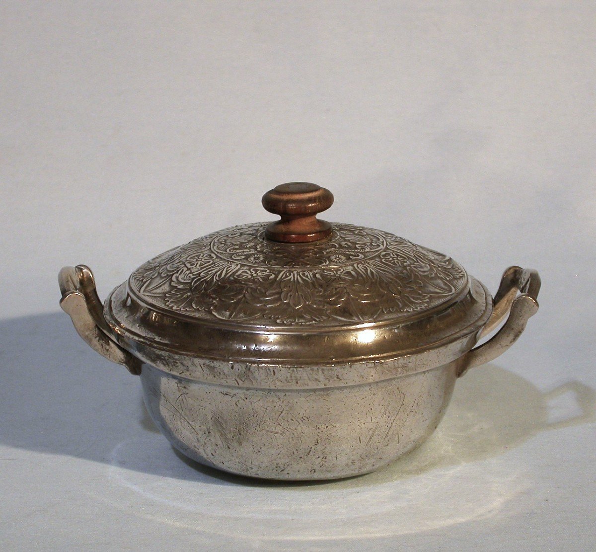 Small Pewter Vegetable Dish - Saxony, Circa 1800-photo-4