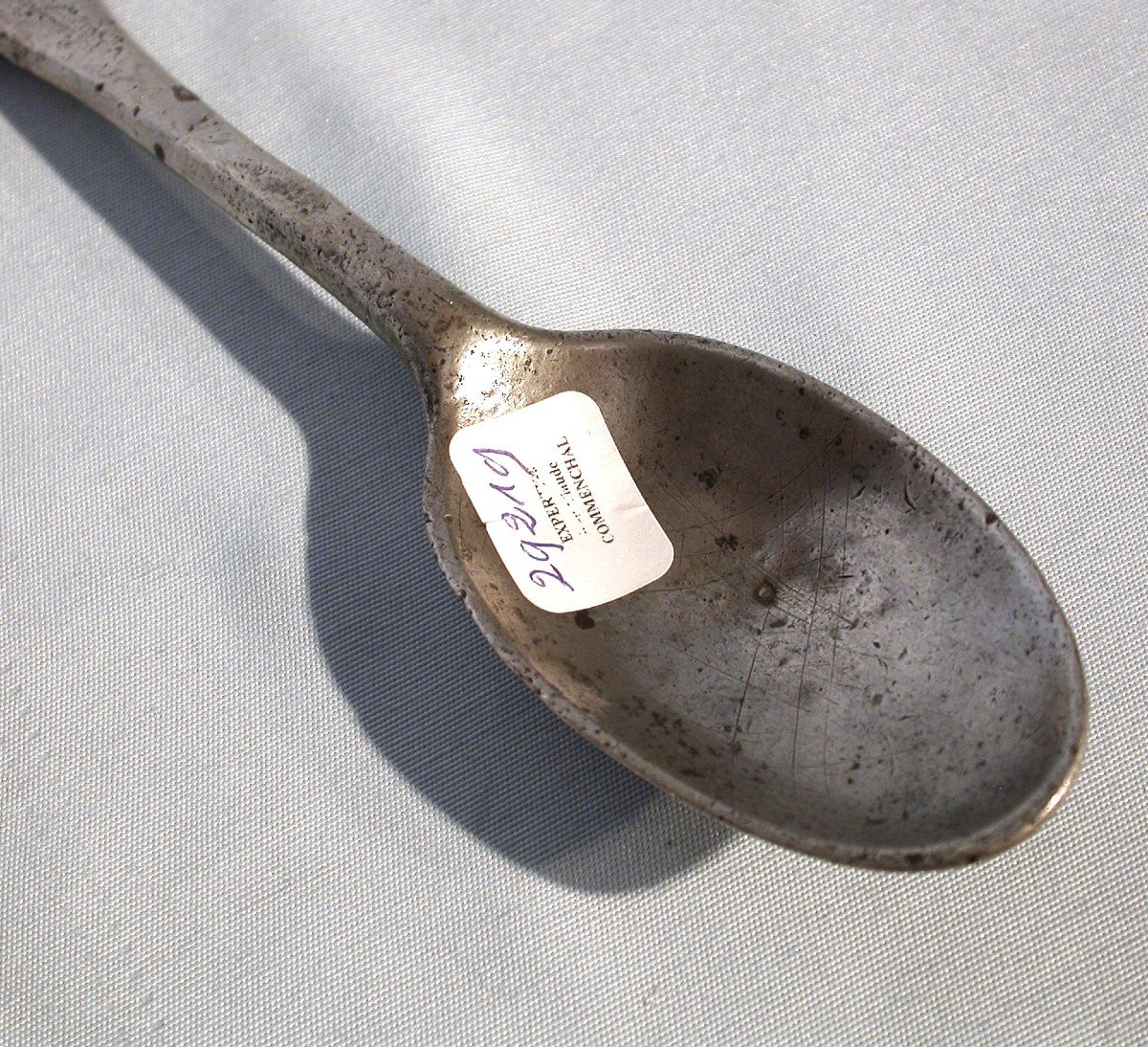 Pewter Spoon - Bordeaux, Early 18th Century-photo-3