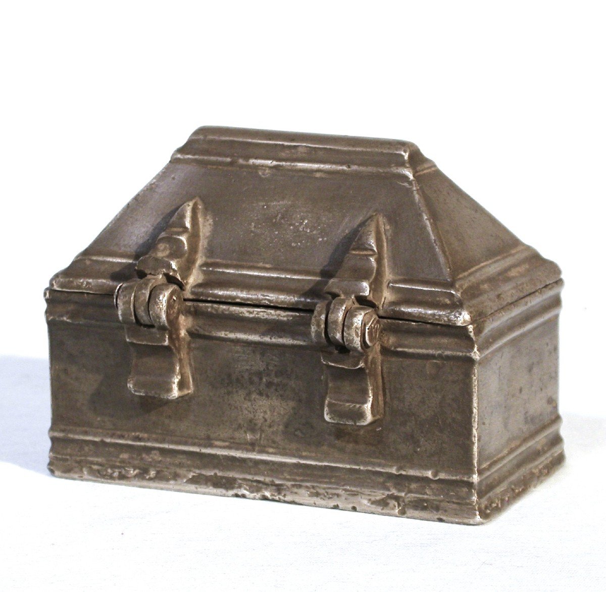 Pewter Box Of Holy Oils - Alsace, Mid-17th Century-photo-2