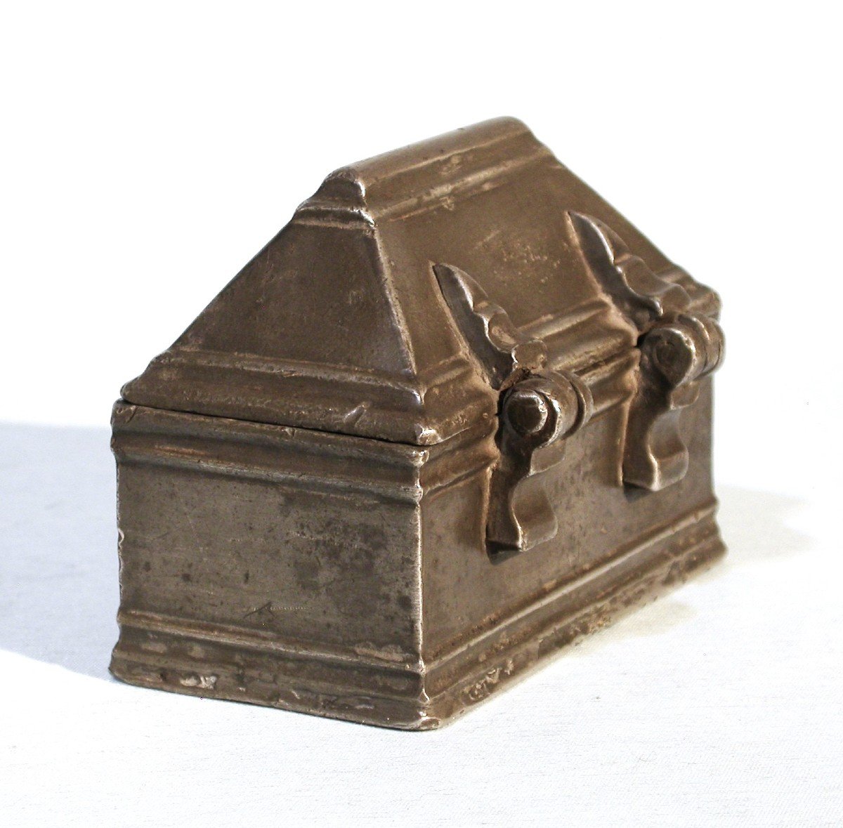 Pewter Box Of Holy Oils - Alsace, Mid-17th Century-photo-3