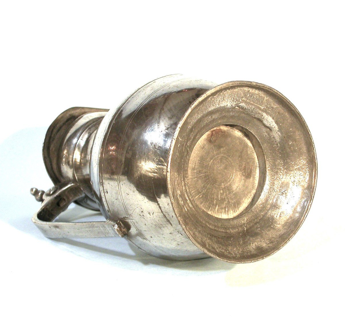 Large Pewter Wine Channel - Switzerland, 19th Century-photo-4