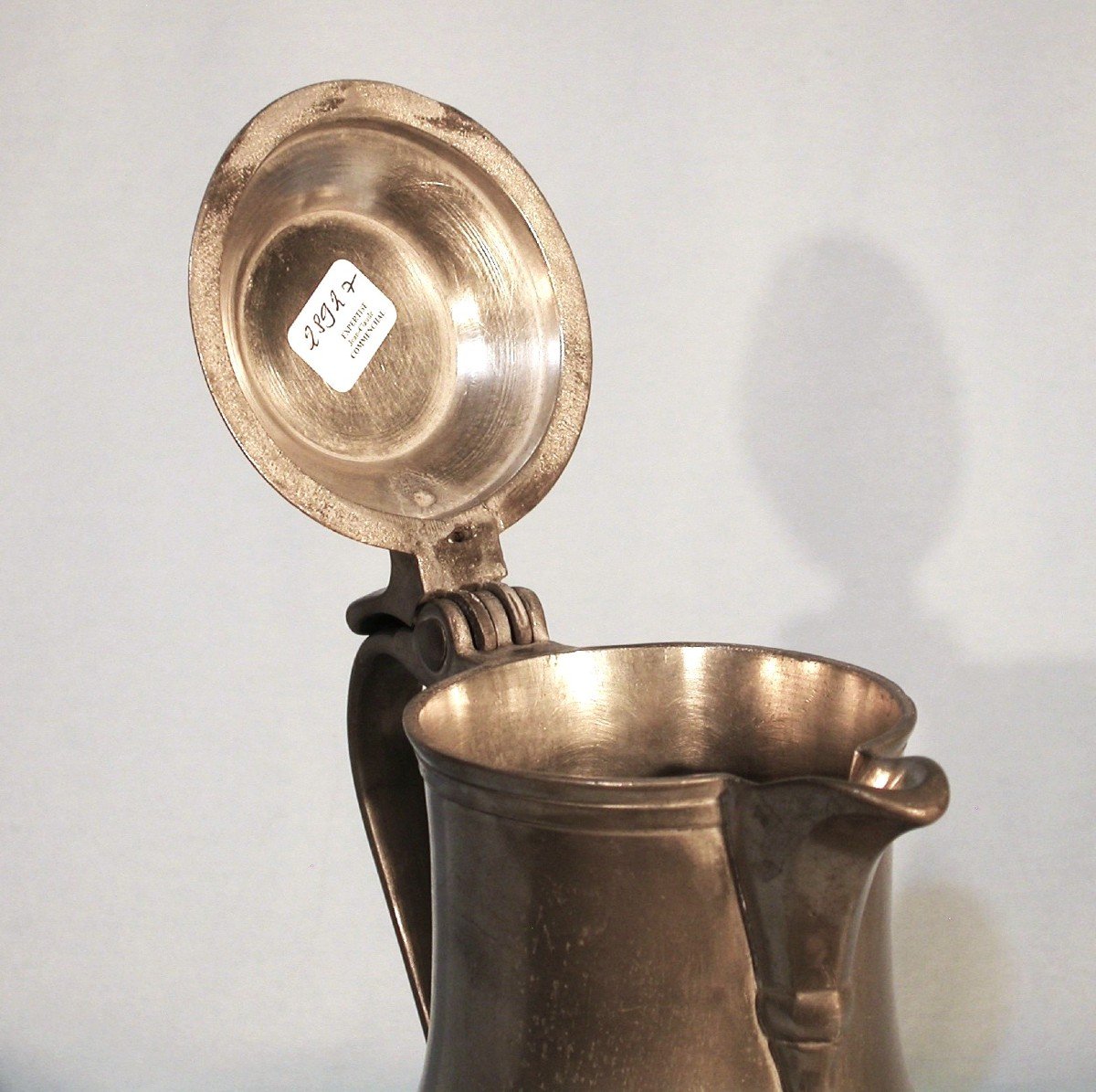 Pewter Wine Pitcher - Lille, 19th Century-photo-2