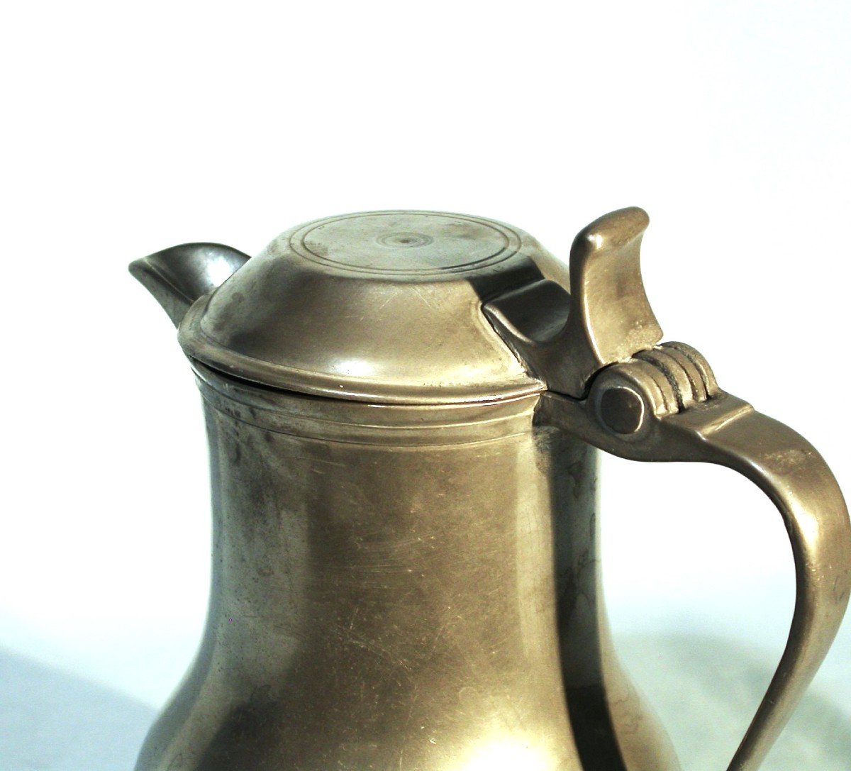 Pewter Wine Pitcher - Lille, 19th Century-photo-3