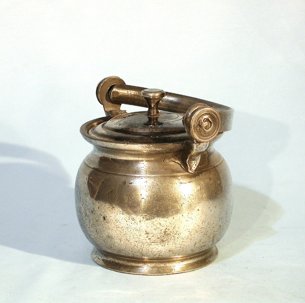 Small Pewter Dinner Carrier - Sens, Mid 18th Century-photo-2