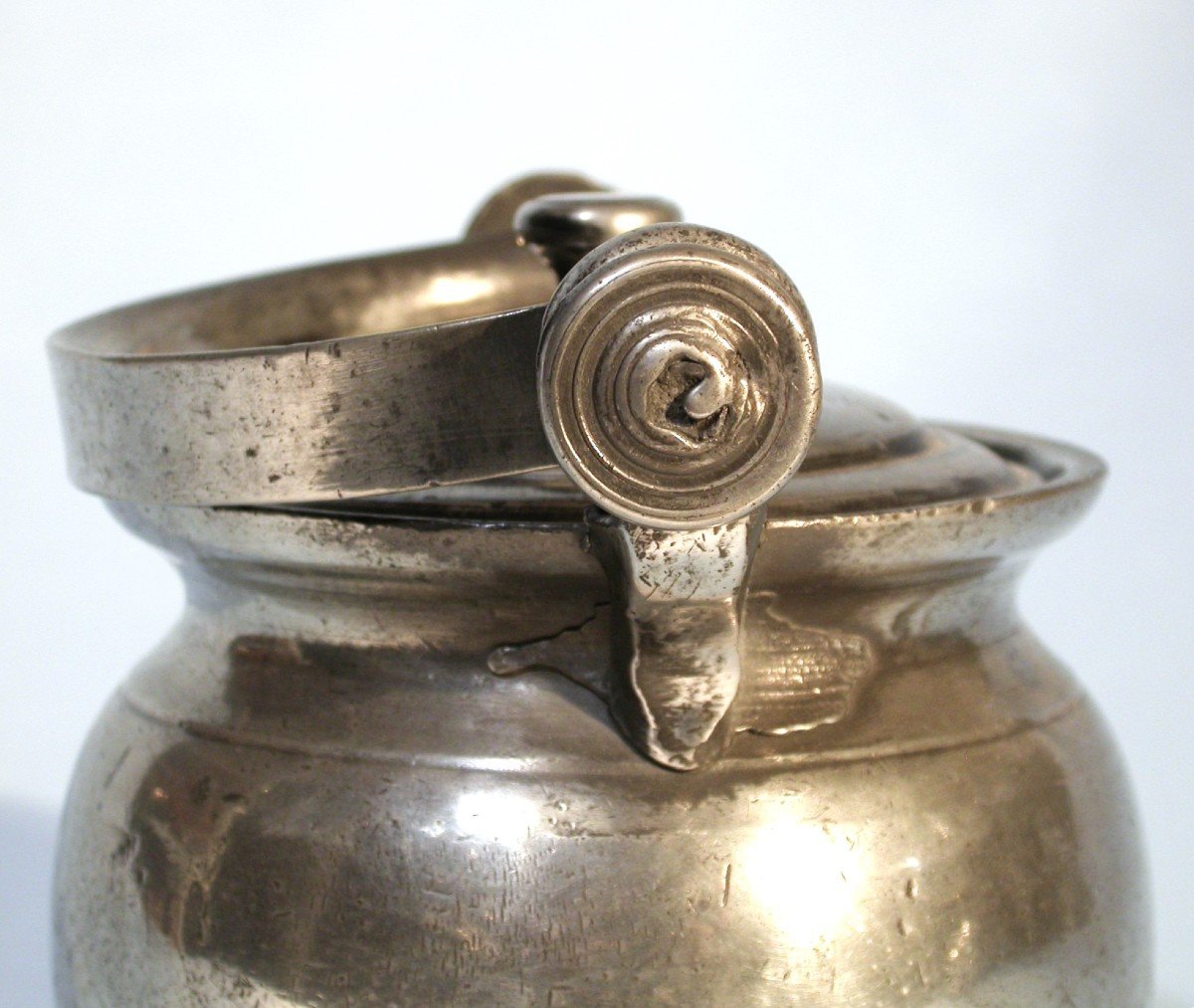 Small Pewter Dinner Carrier - Sens, Mid 18th Century-photo-4