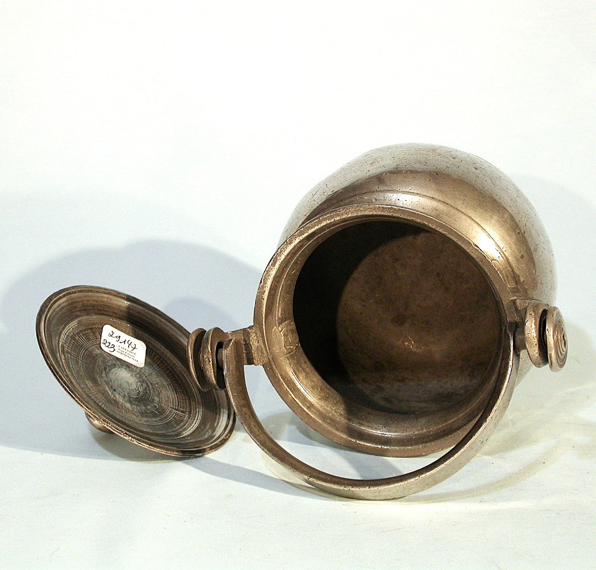 Small Pewter Dinner Carrier - Sens, Mid 18th Century-photo-3