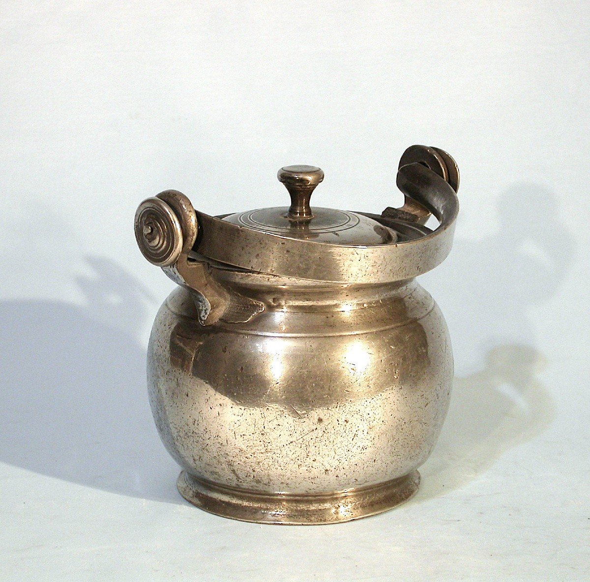 Small Pewter Dinner Carrier - Sens, Mid 18th Century-photo-5