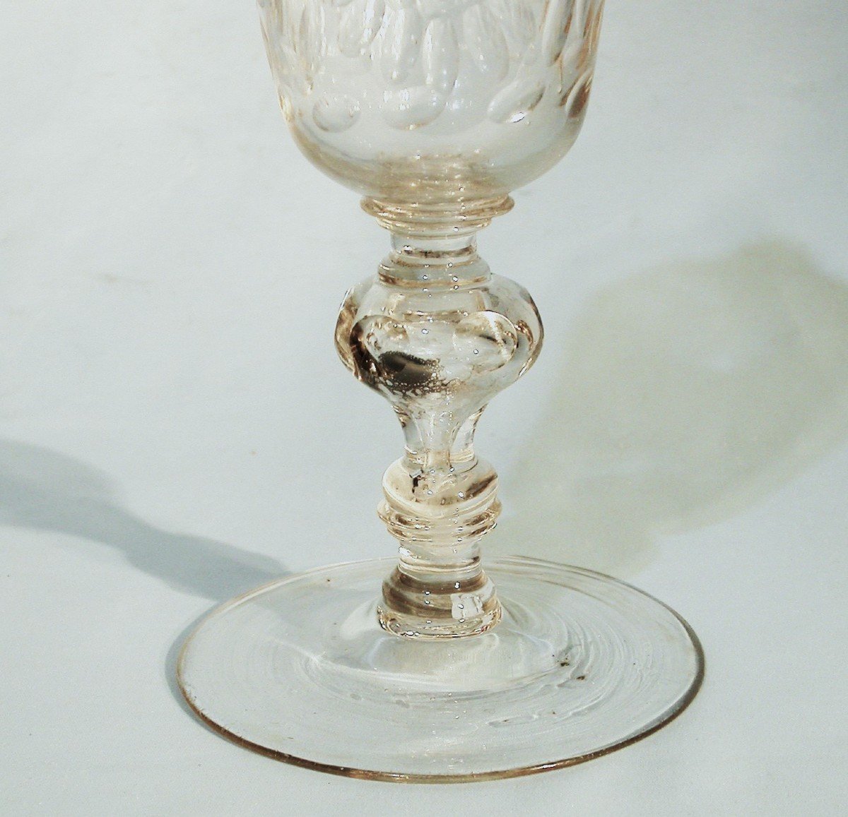 HANAP ou GRAND VERRE À JAMBE COUVERT - BOHÊME (?), XVIII ème s-photo-4