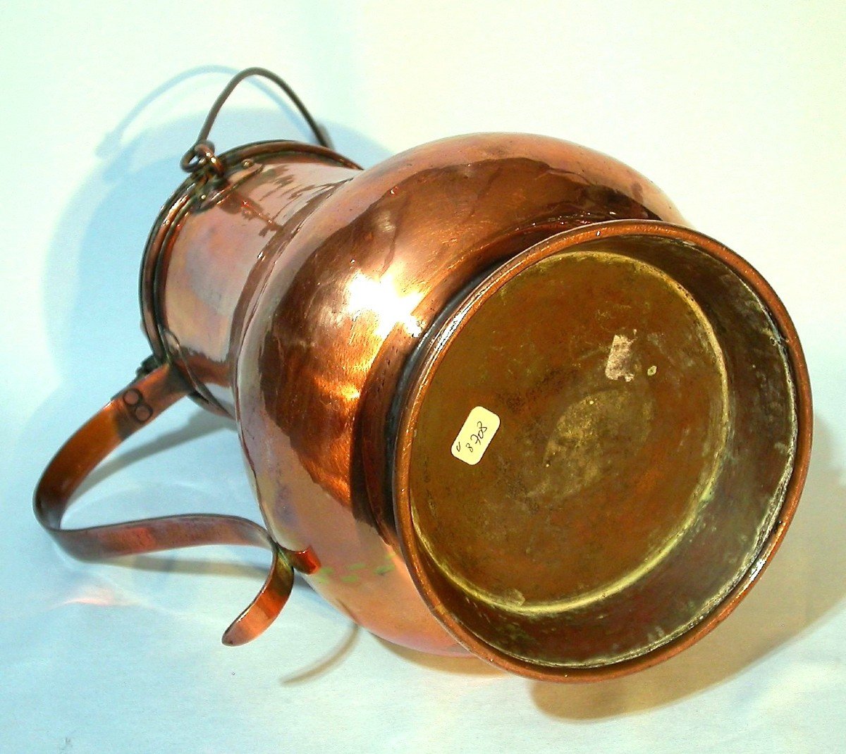 Large Copper Coquemar - France, 19th Century-photo-1