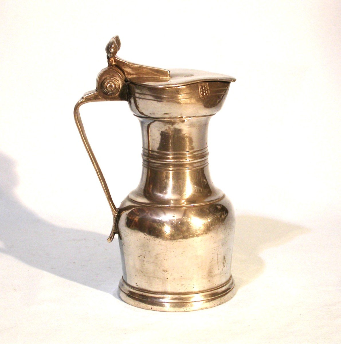 Pewter Wine Pitcher - Vevey (switzerland), 18th Century-photo-2