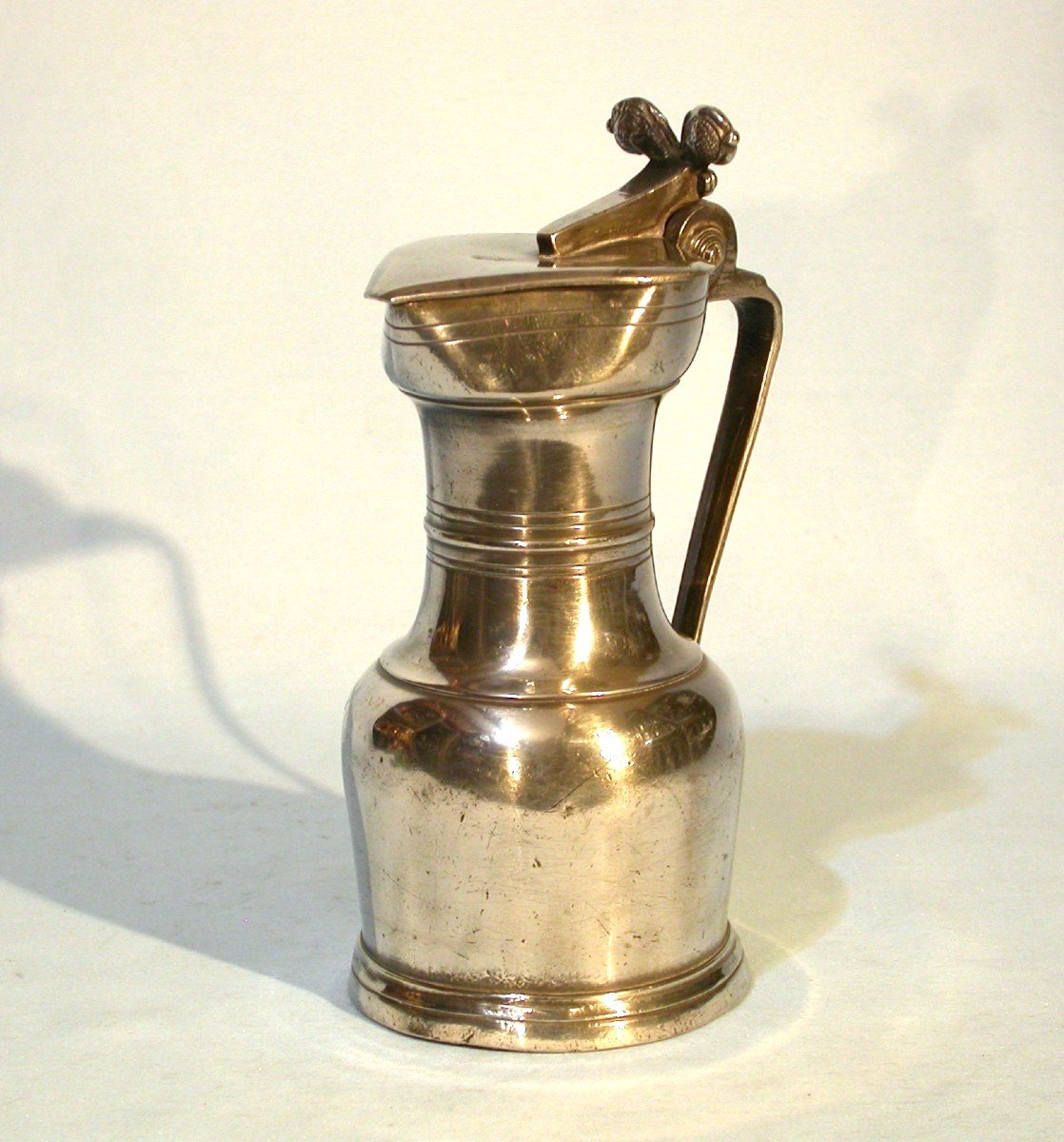 Pewter Wine Pitcher - Vevey (switzerland), 18th Century-photo-6