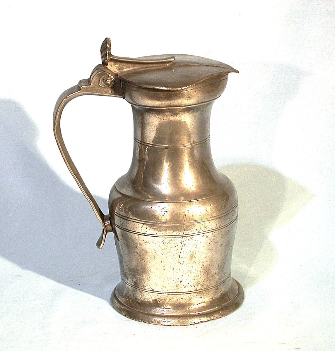 Pewter Wine Pitcher - Angers, 18th Century-photo-2