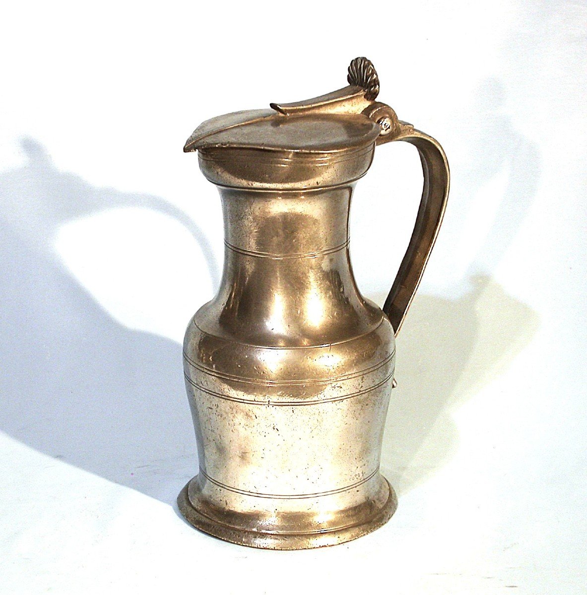 Pewter Wine Pitcher - Angers, 18th Century-photo-3