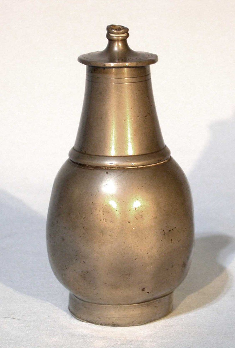 Pewter Baby Bottle - Chartres, 19th Century-photo-2